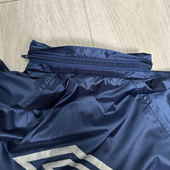 Vintage Umbro Langara College Soccer 1/4 Zip Windbreaker Jacket - Size Large - Picture 11 of 13